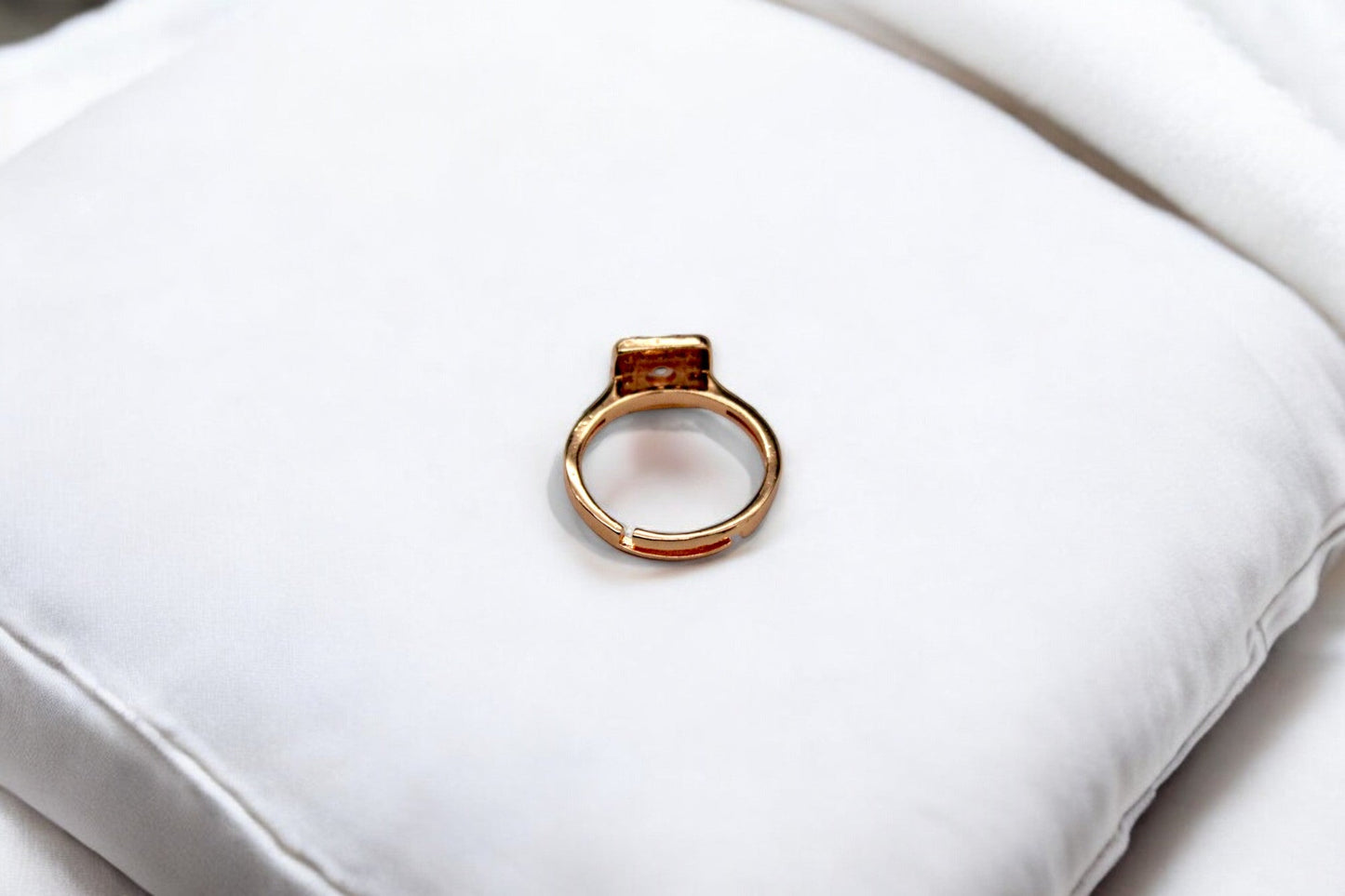 Diamond Stud Ring | Rose Gold Plated - SACH JEWELS