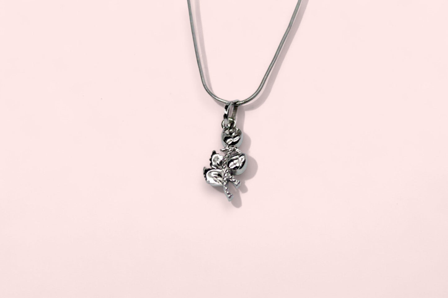 Rose Diamond Necklace | 925 Sterling Silver - SACH JEWELS