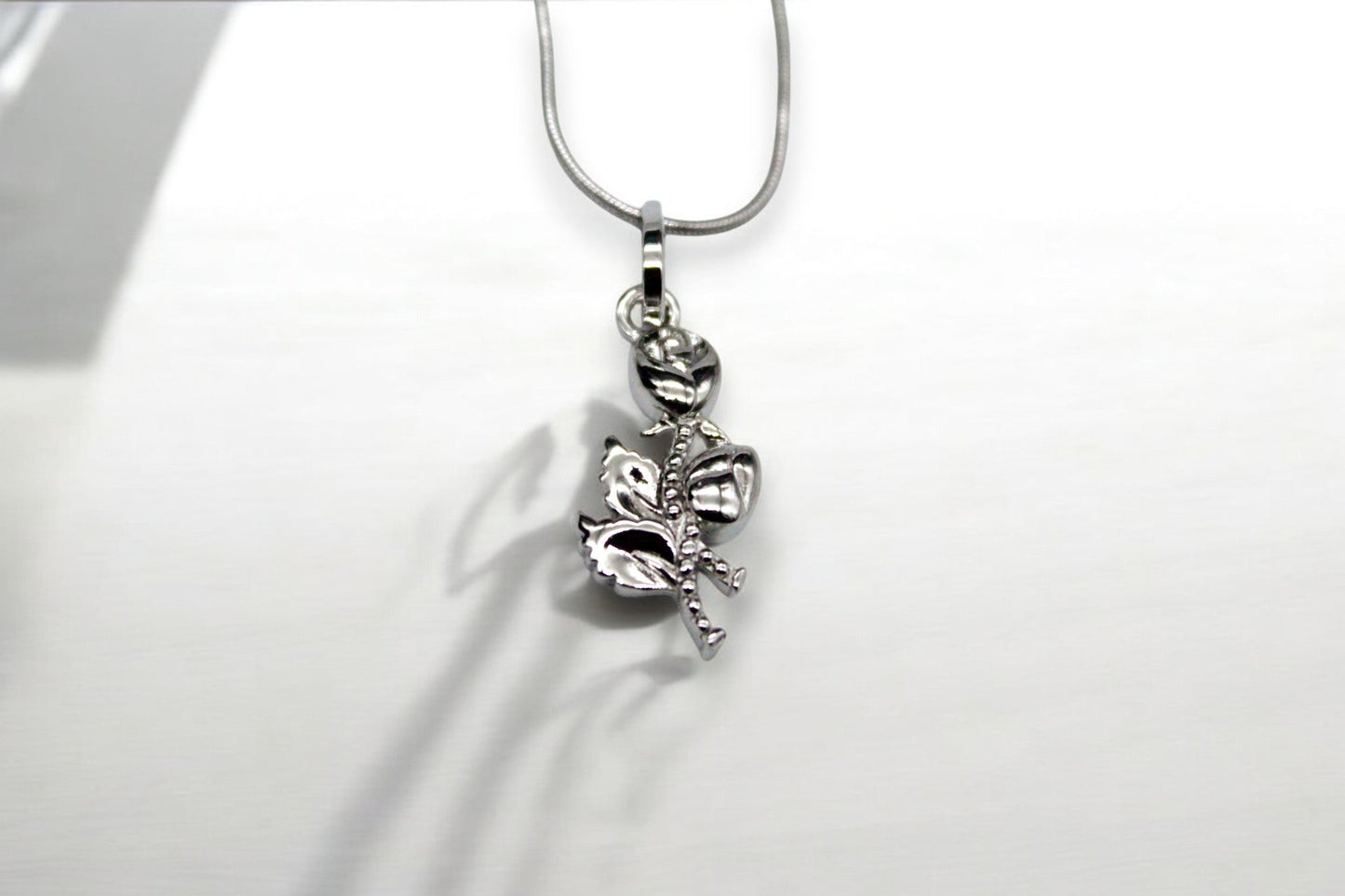 Rose Diamond Necklace | 925 Sterling Silver - SACH JEWELS