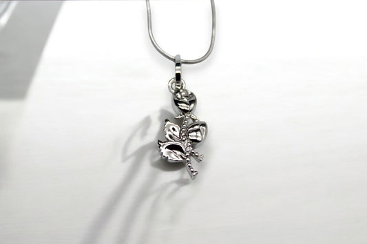 Rose Diamond Necklace | 925 Sterling Silver - SACH JEWELS