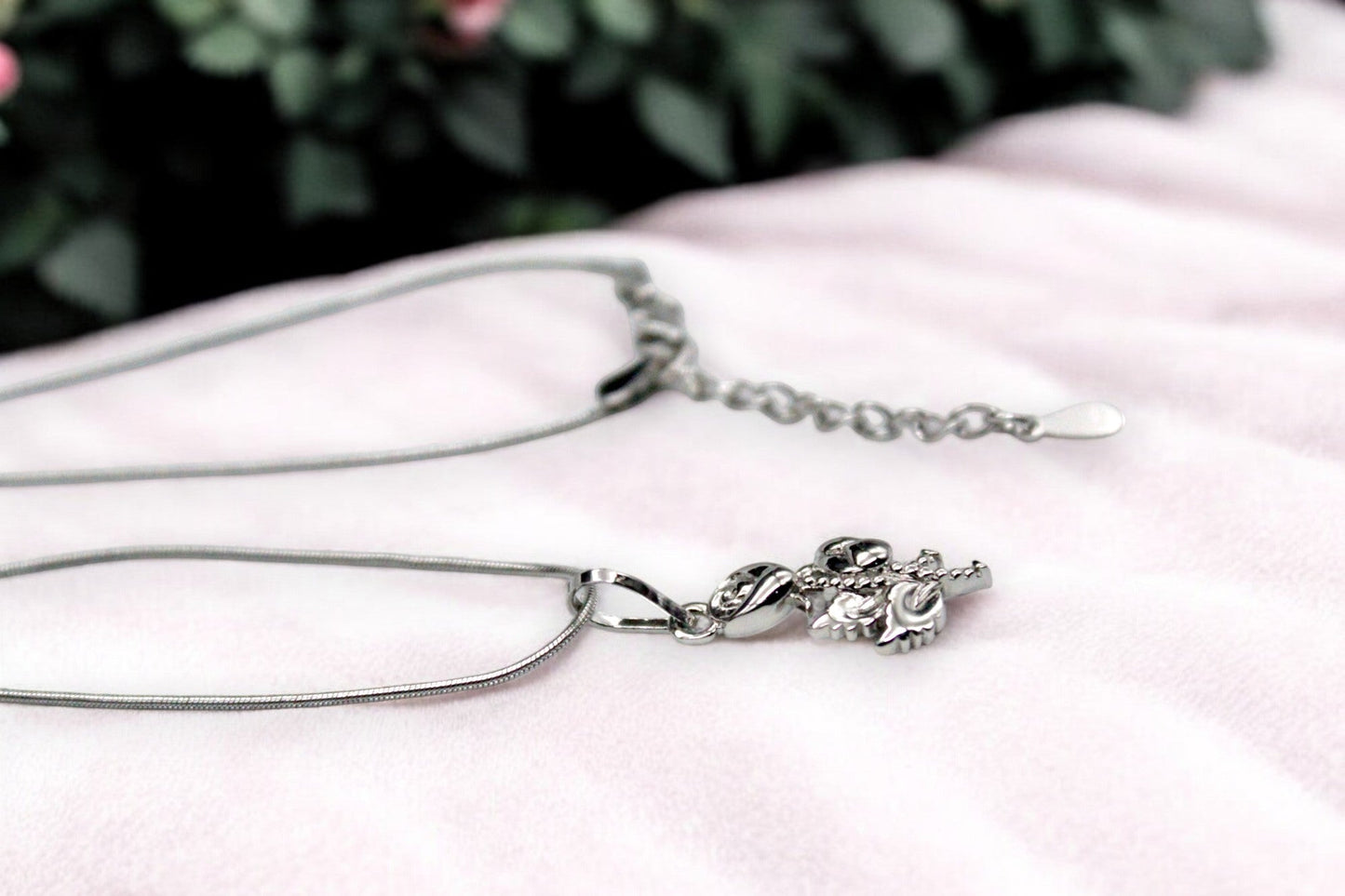 Rose Diamond Necklace | 925 Sterling Silver - SACH JEWELS