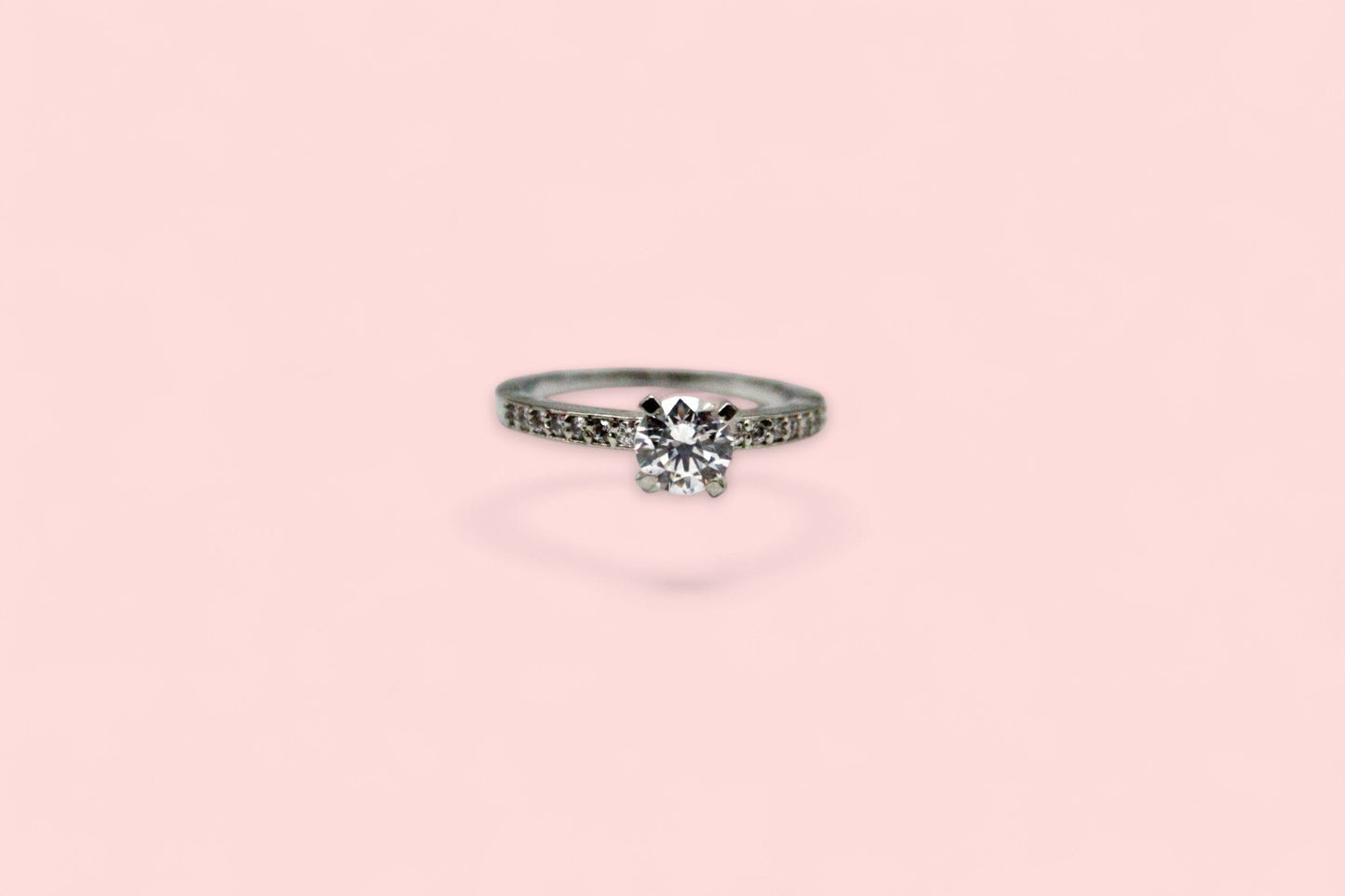Ovoid Diamond Studded Ring | 925 Sterling Silver - SACH JEWELS