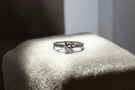 Ovoid Diamond Studded Ring | 925 Sterling Silver - SACH JEWELS