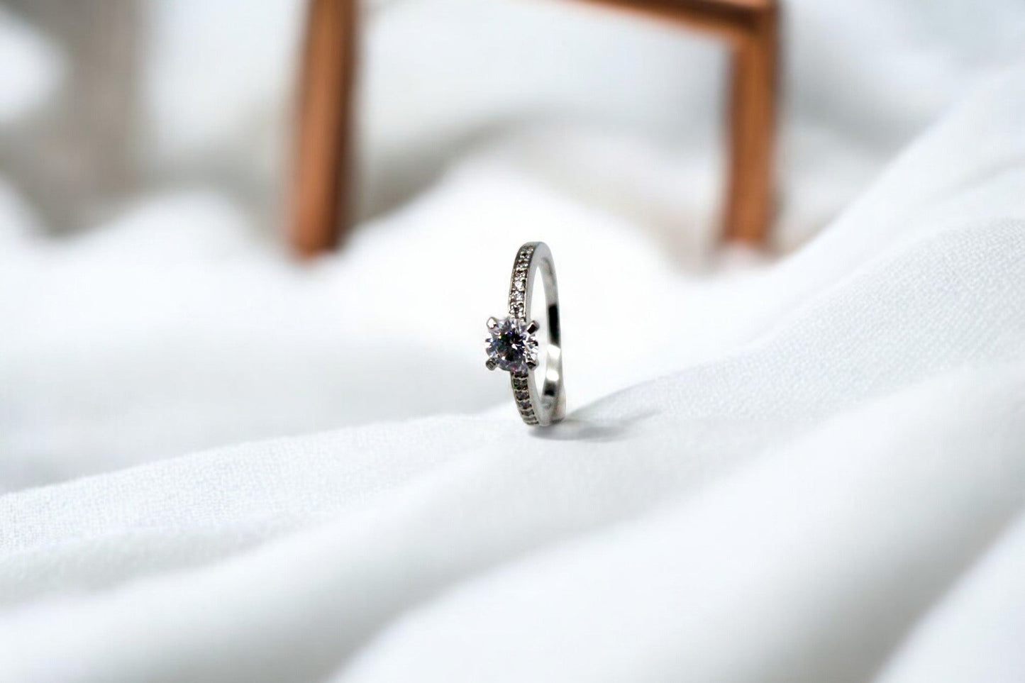 Ovoid Diamond Studded Ring | 925 Sterling Silver - SACH JEWELS