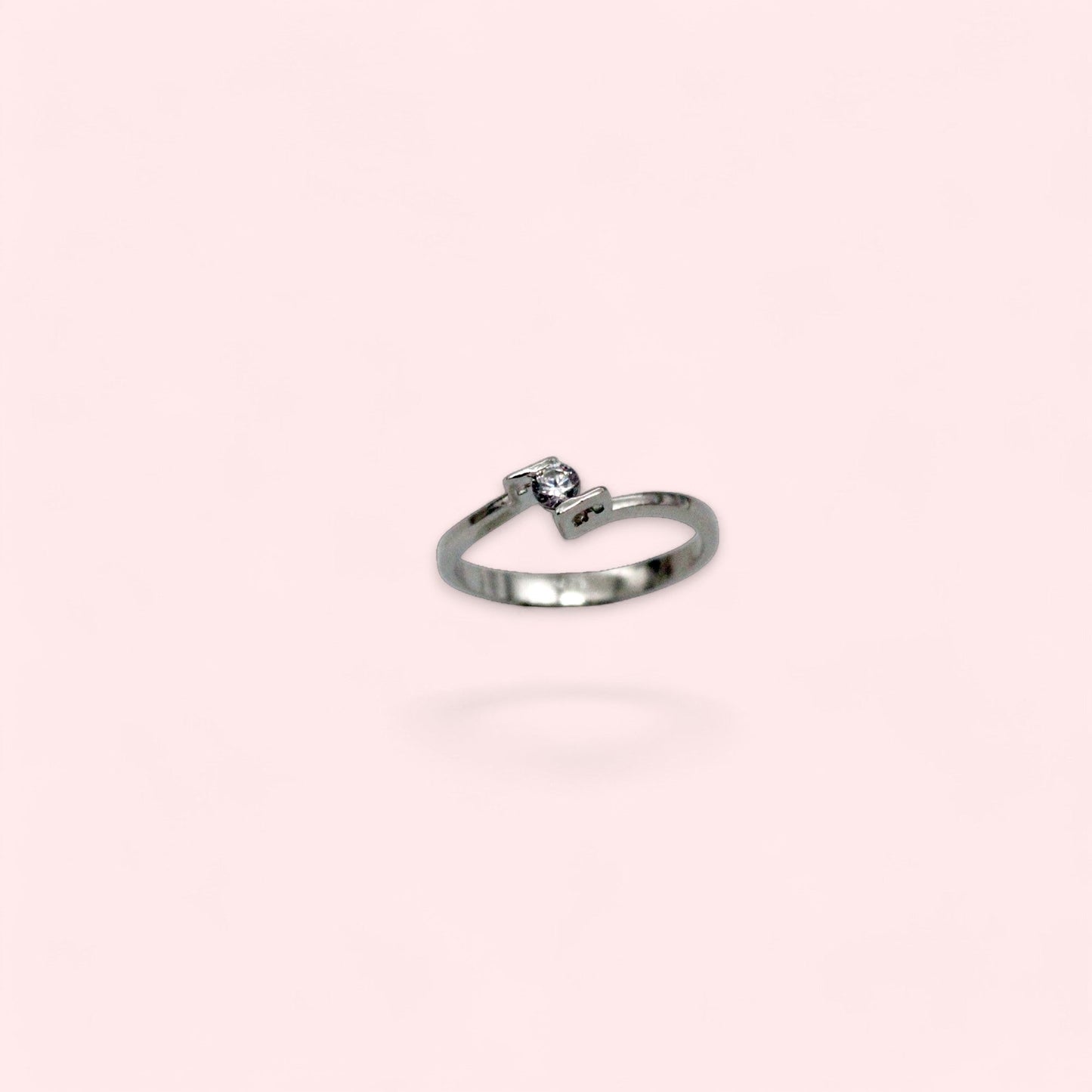 Square Diamond Studded Ring | 925 Sterling Silver - SACH JEWELS