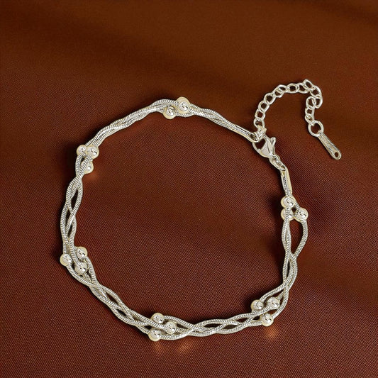 Anklet | Italian Silver Plated SACH JEWELS