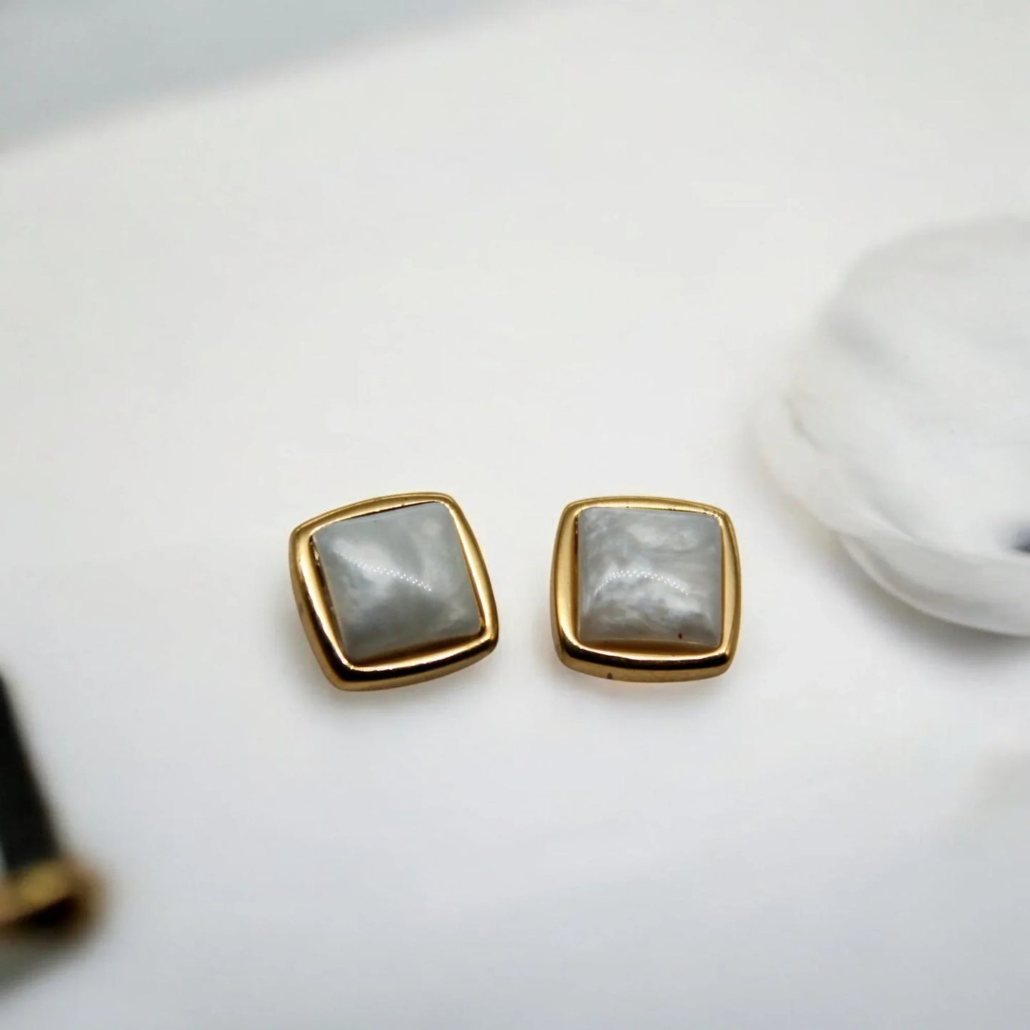 Marble Mist Pendant Set | Italian Gold Plated - SACH JEWELS