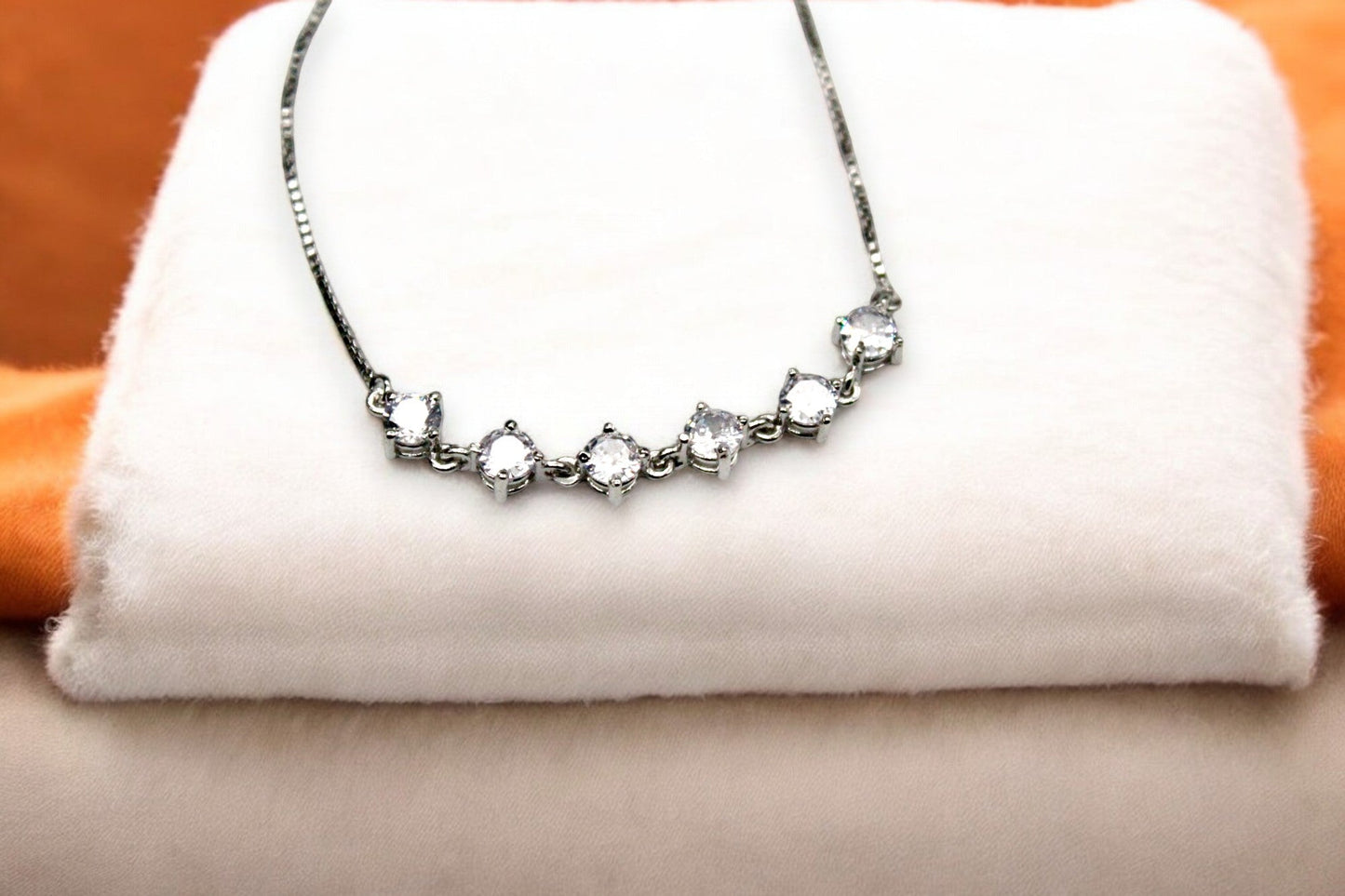 White Diamond Studded Bracelets | 925 Sterling Silver - SACH JEWELS