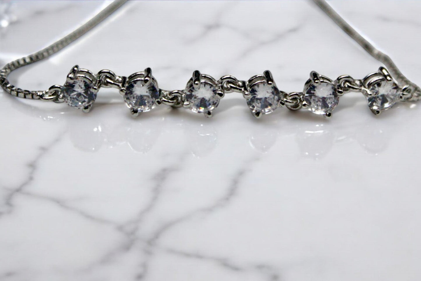 White Diamond Studded Bracelets | 925 Sterling Silver - SACH JEWELS