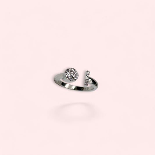 Glamour Diamond studded Ring | 925 Sterling Silver - SACH JEWELS