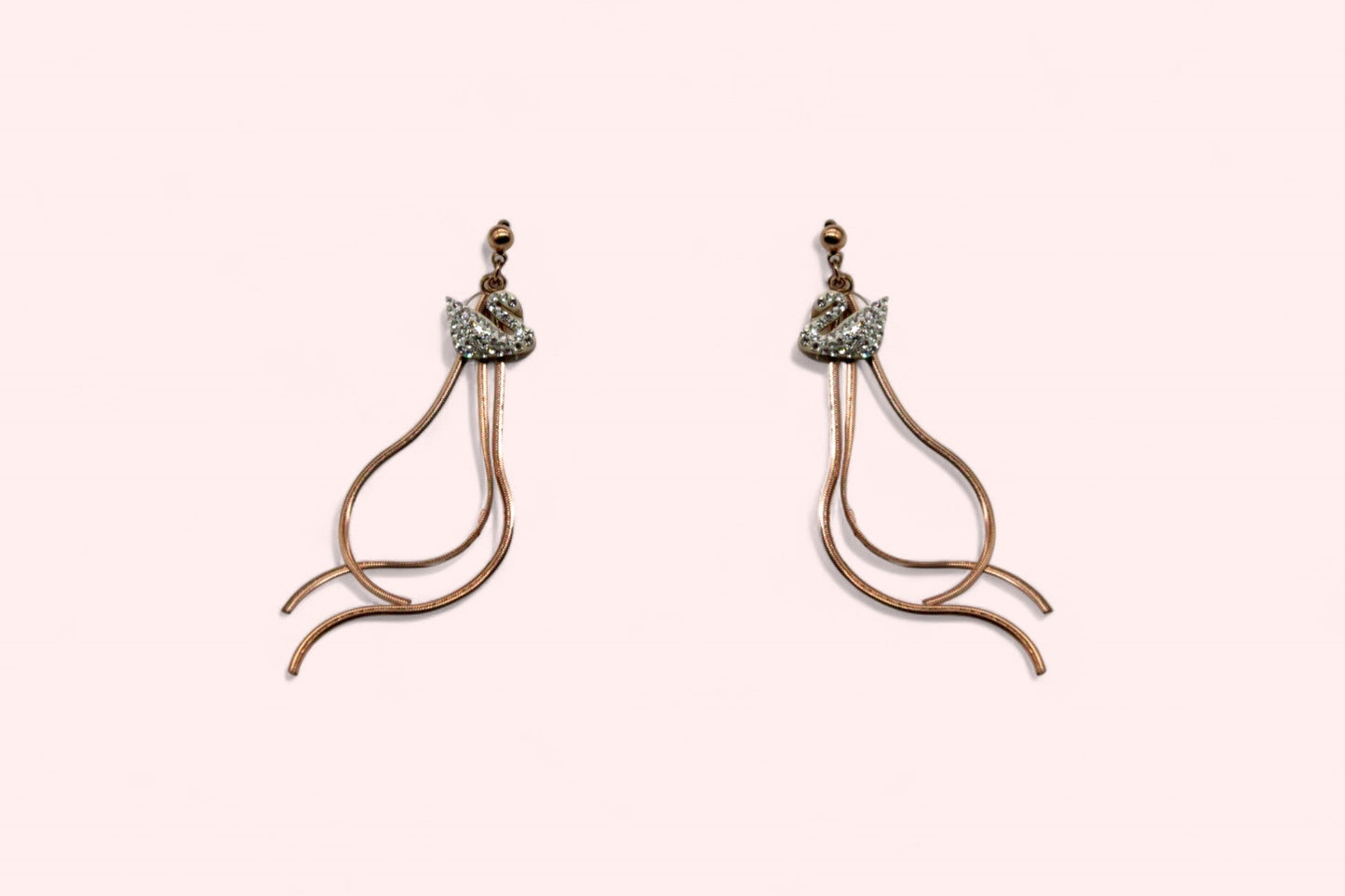 Lady Rope Earrings | Rose Gold Plated - SACH JEWELS