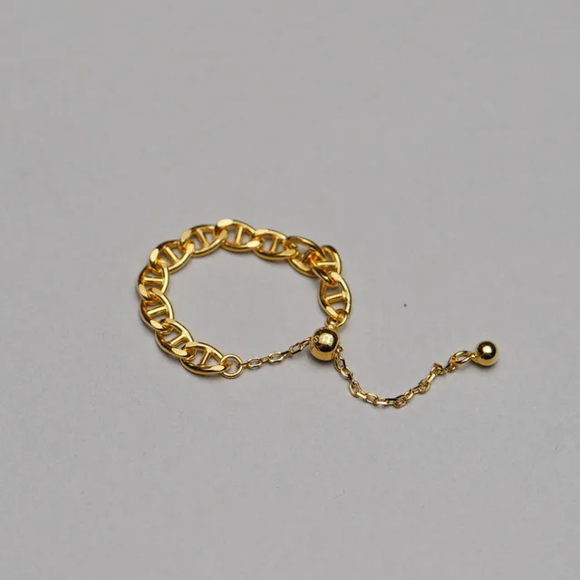 Gorgeous String Ring | Italian Gold Plated - SACH JEWELS