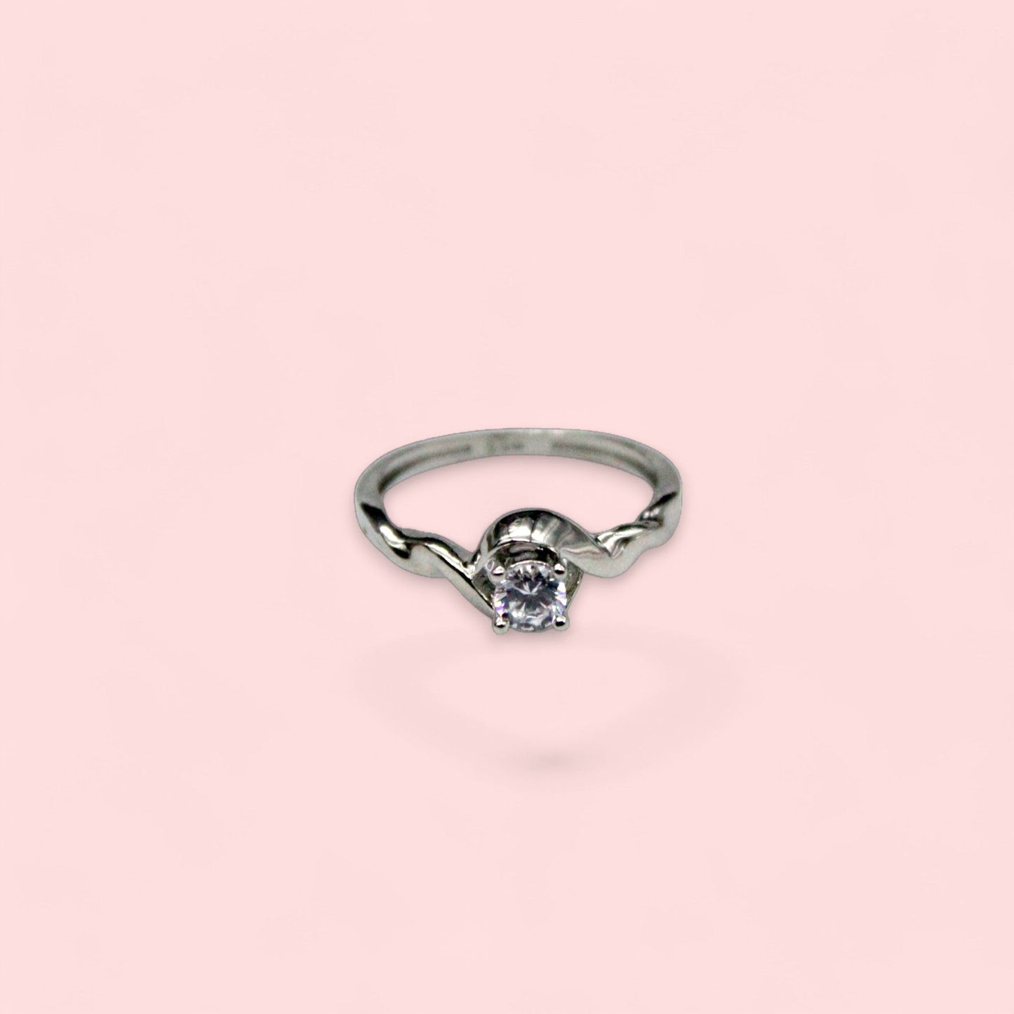 Twisted Diamond Stud Ring | 925 Sterling Silver - SACH JEWELS