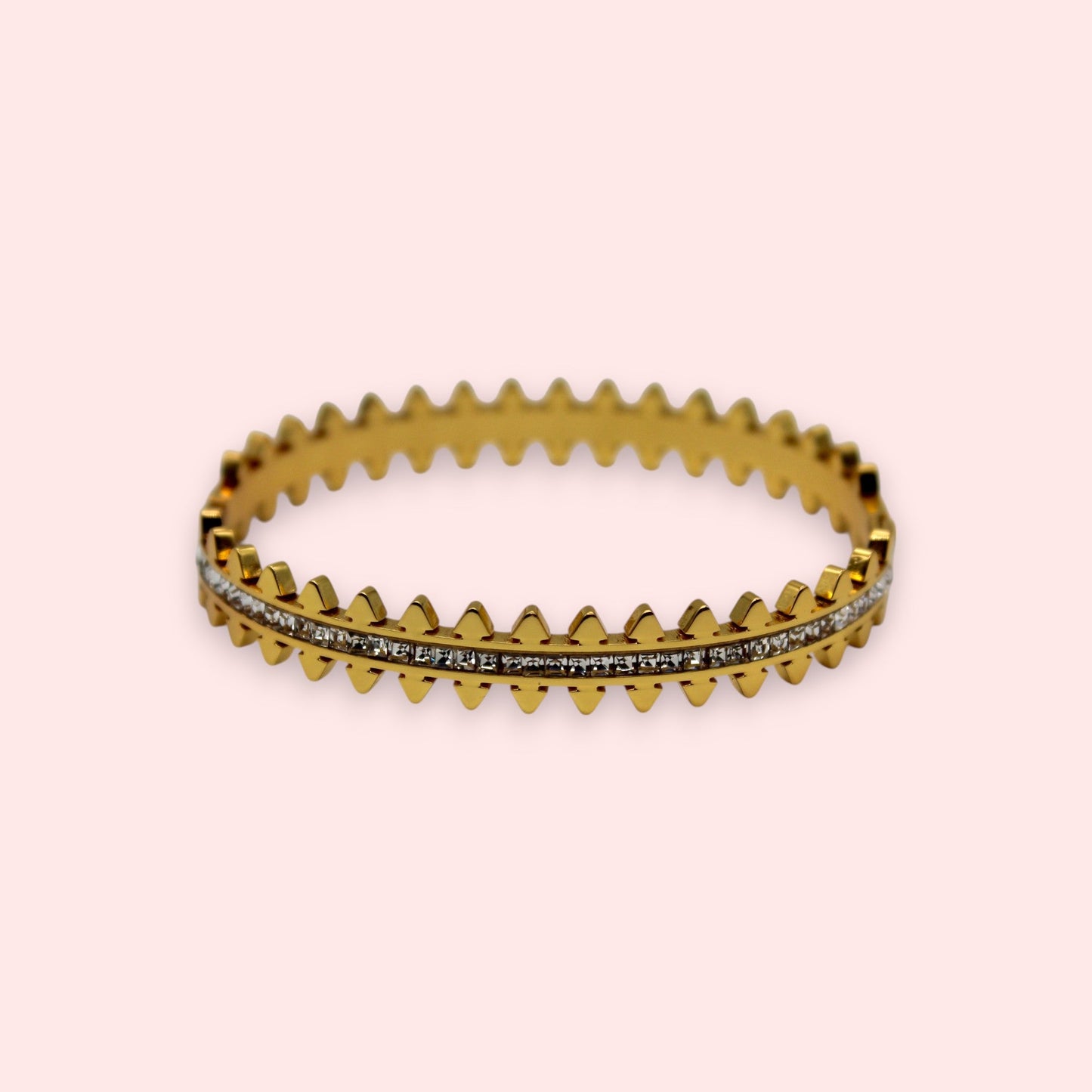 Women Triangular Rail Design Bracelet | Italian Gold Plated. - SACH JEWELS