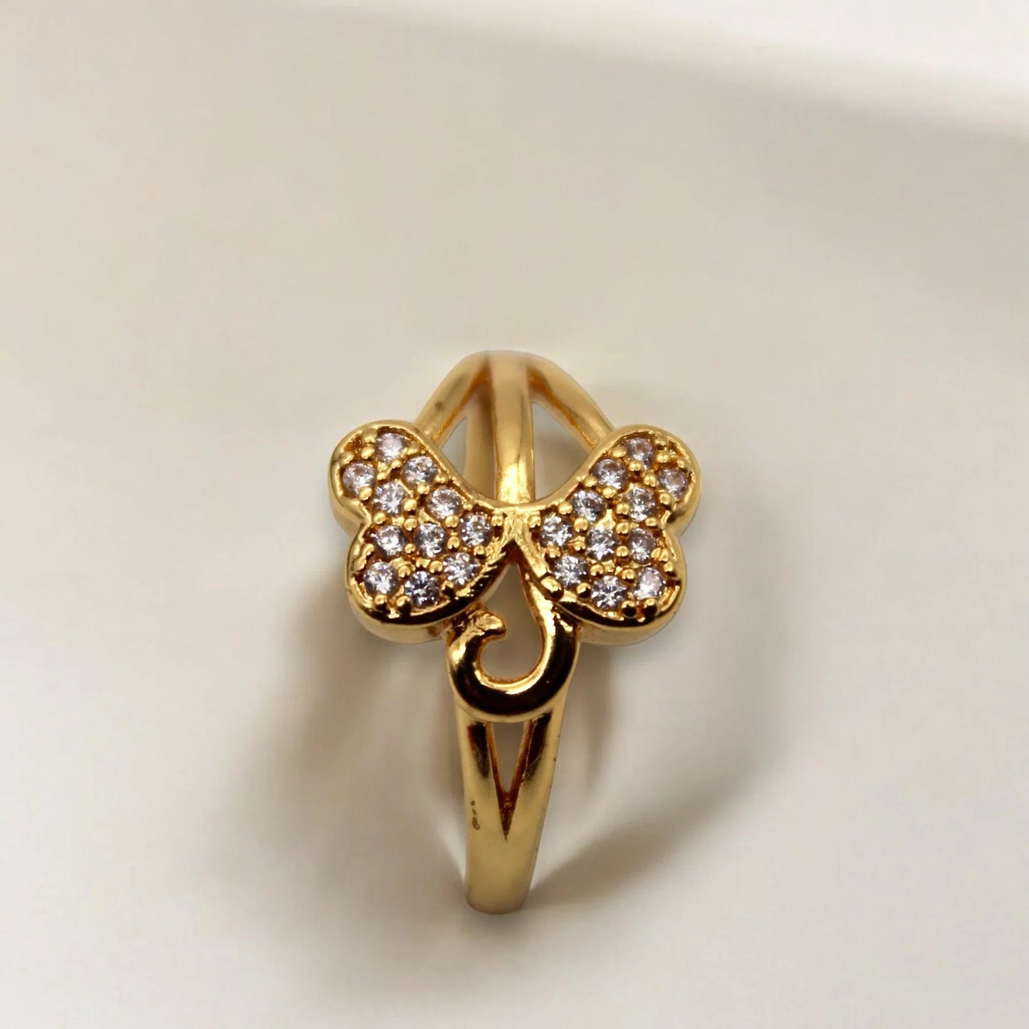 Diamond Wings Ring | Italian Gold Plated - SACH JEWELS