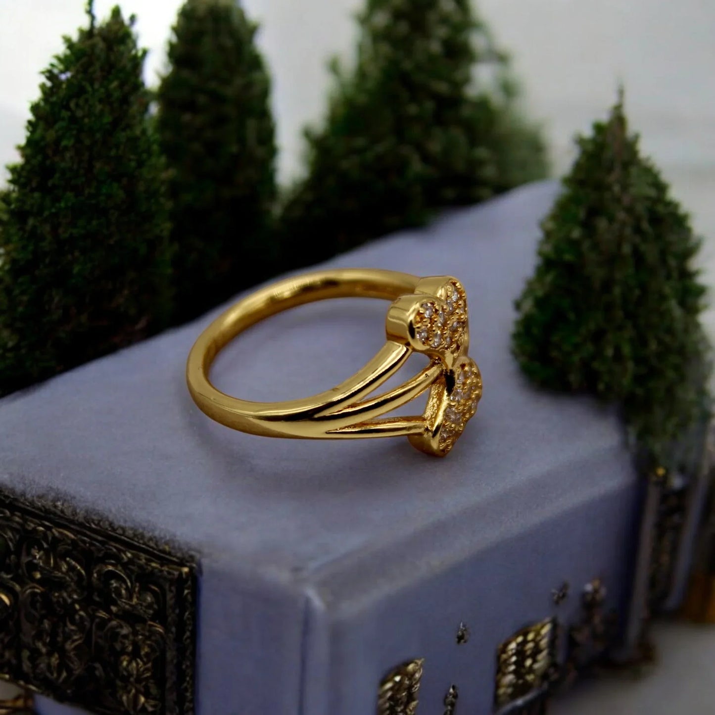 Diamond Wings Ring | Italian Gold Plated - SACH JEWELS