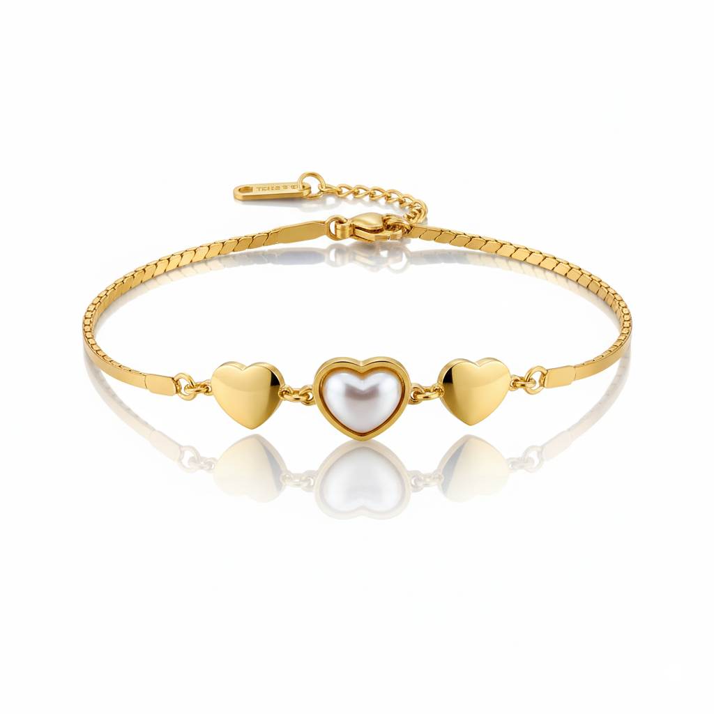 Golden Luxe Baguette Stone Bracelet | Italian Gold Plated (Copy) SACH JEWELS