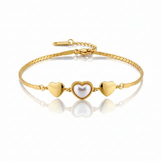 Golden Luxe Baguette Stone Bracelet | Italian Gold Plated (Copy) SACH JEWELS