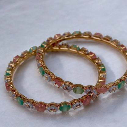 Ruby Stones Bangles| - SACH JEWELS