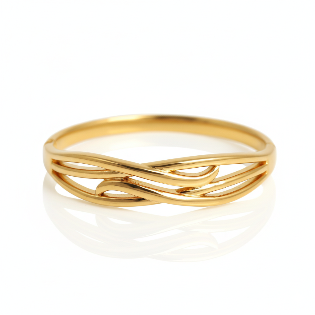Eternal Waves Premium Cuff | Italian Gold Plated SACH JEWELS