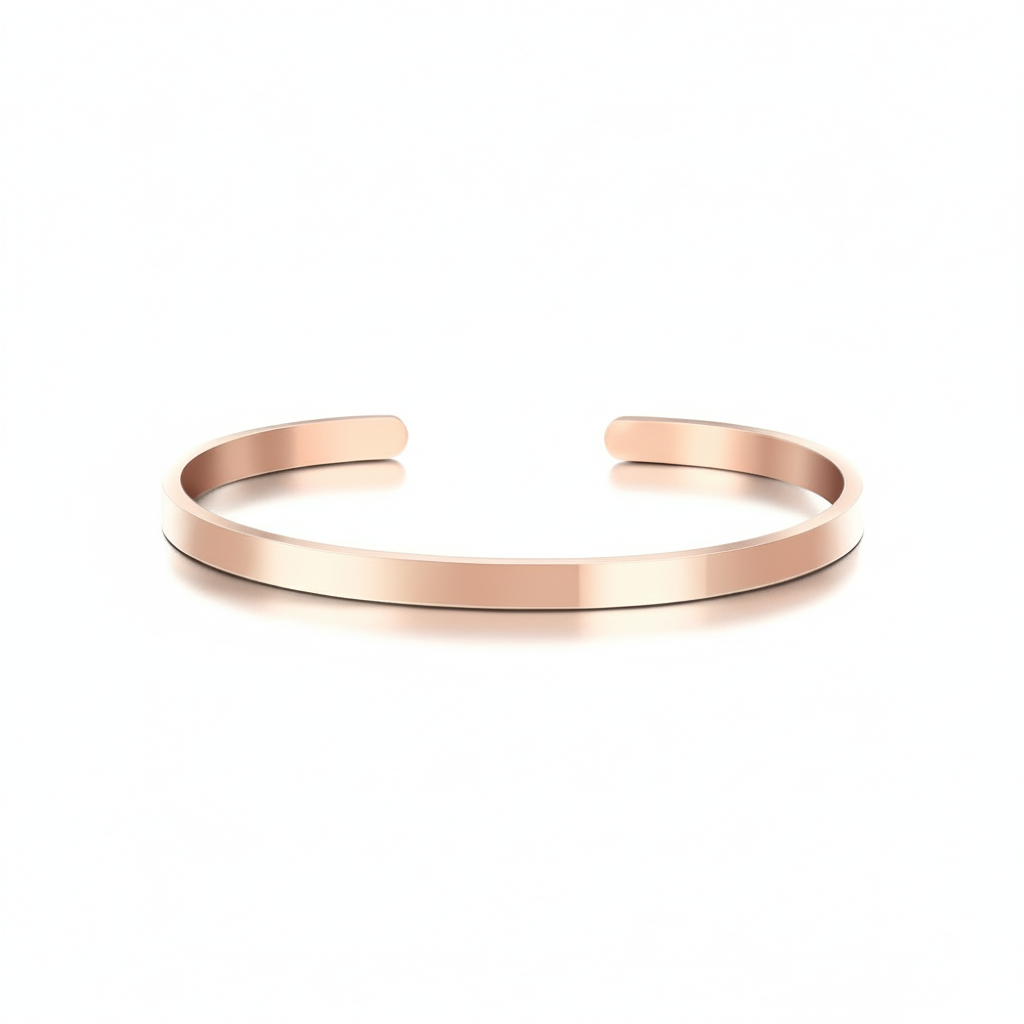 Blush Aura Rose Gold Cuff | Italian Rose Gold Plated SACH JEWELS