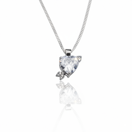 Love Diamond Heart Necklace | 925 Sterling Silver SACH JEWELS