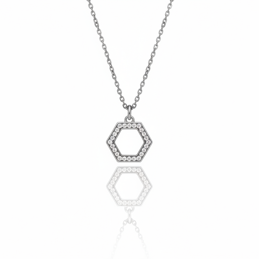 Diamond studded Nut Necklace | 925 Sterling Silver SACH JEWELS