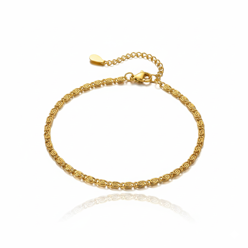 Eterna Twist Gold Chain Bracelet | Italian Gold Plated SACH JEWELS