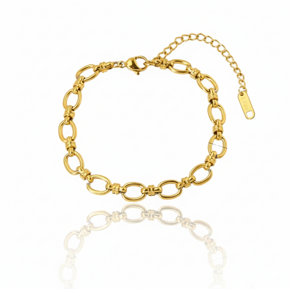 Golden Luxe Knot-Link Bracelet | Italian Gold Plated SACH JEWELS