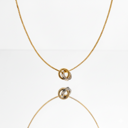 Infinity Duo Necklace | Italian Gold Plated SACH JEWELS