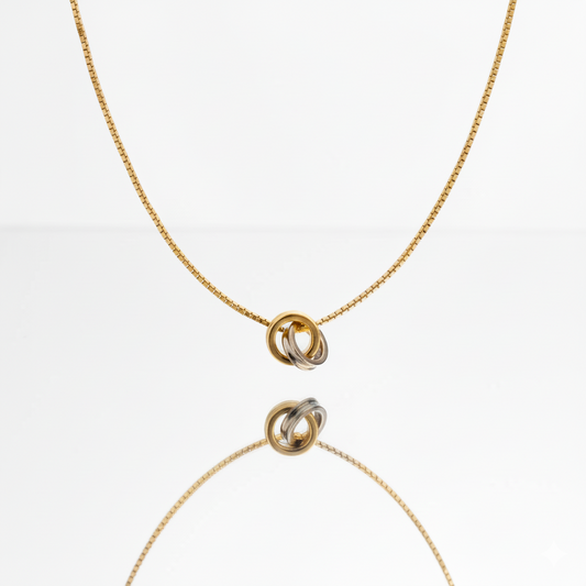 Infinity Duo Necklace | Italian Gold Plated SACH JEWELS