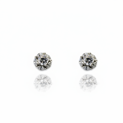 Lil Diamond Stud Earrings| 925 Sterling Silver SACH JEWELS