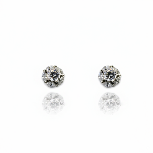 Lil Diamond Stud Earrings| 925 Sterling Silver SACH JEWELS