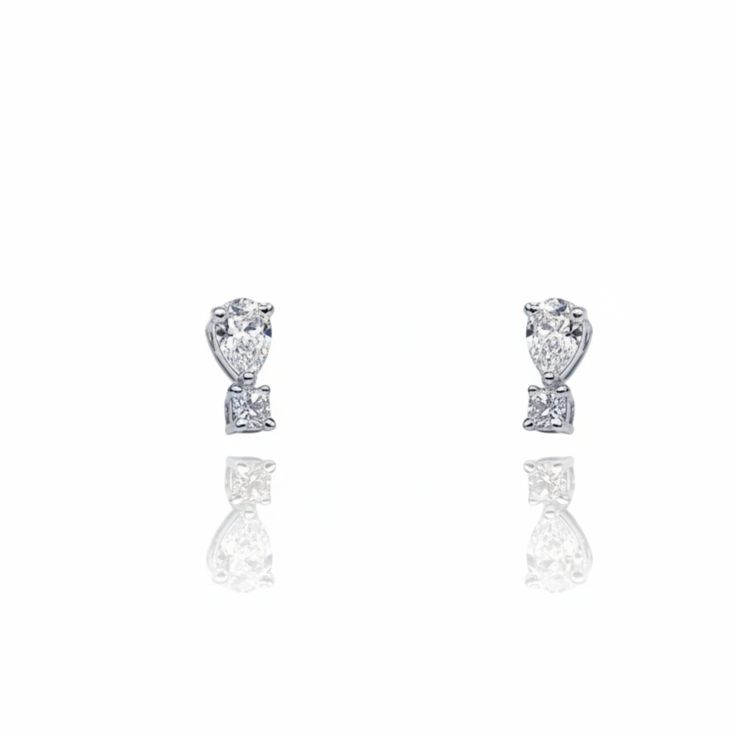 Dainty Diamond Drop Earrings | 925 Sterling Silver SACH JEWELS