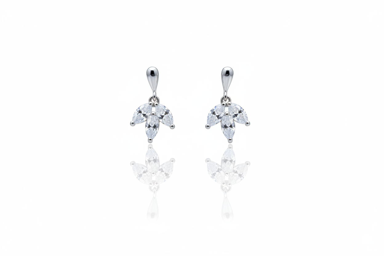 Triple leaf Earring | 925 Sterling Silver SACH JEWELS