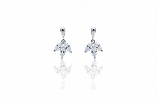 Triple leaf Earring | 925 Sterling Silver SACH JEWELS