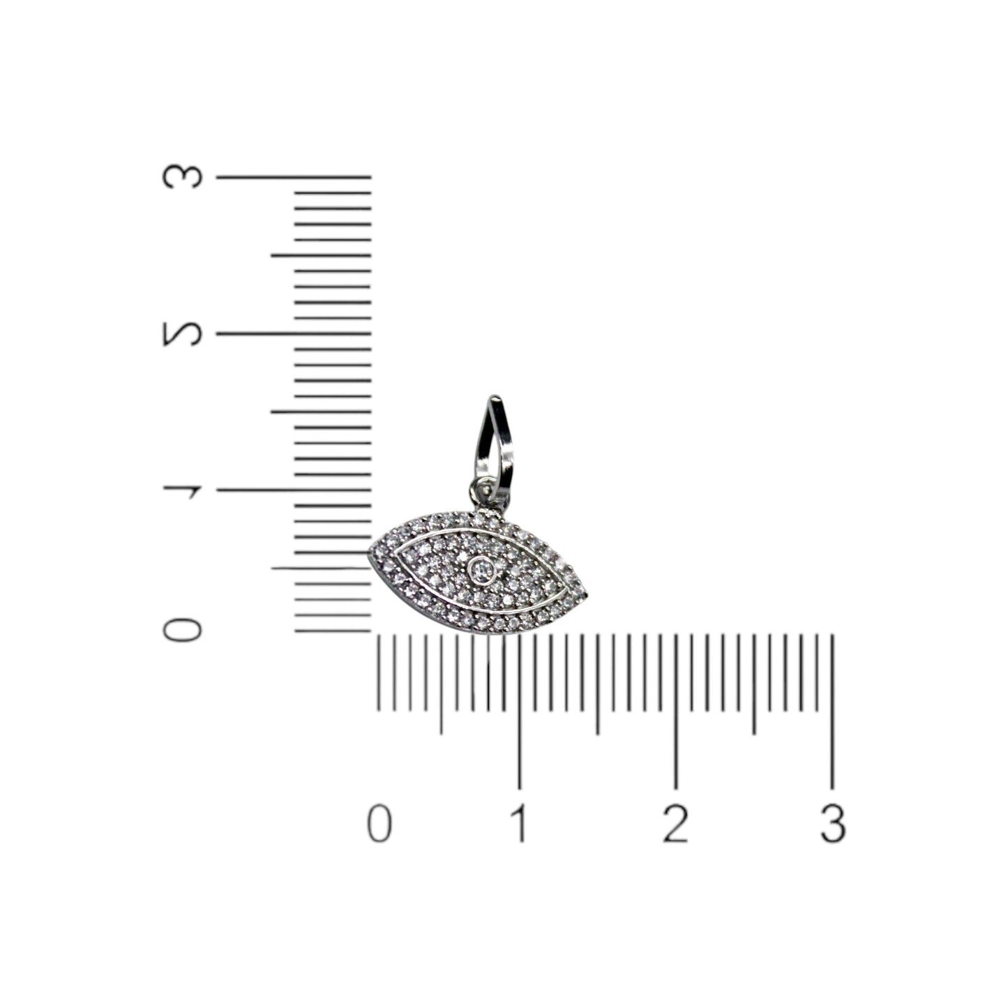 Diamond Studded Eye Pendant Only | 925 Sterling Silver SACH JEWELS