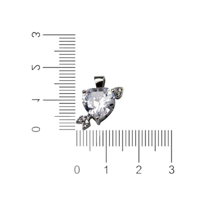 Love Diamond Heart Pendant Only | 925 Sterling Silver - SACH JEWELS