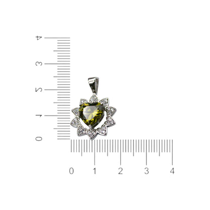 Fusion Heart Diamond Studded Pendant Only | 925 Sterling Silver SACH JEWELS