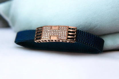 SACH Navy Blue .925 Silver Bracelet | Sterling Silver - SACH JEWELS