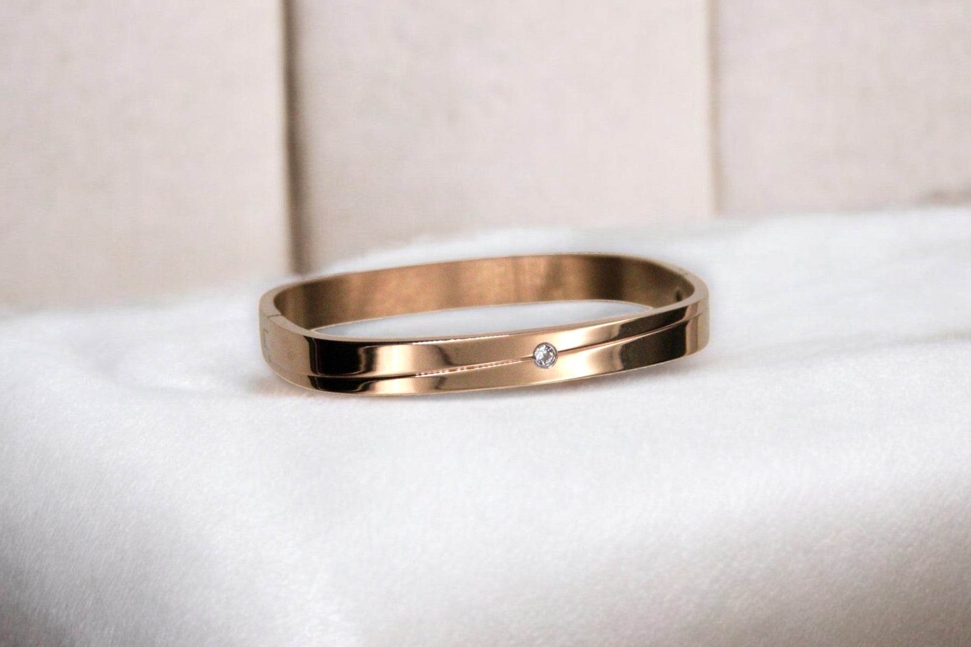 Single Stone Bracelet | Rose Gold Plated - SACH JEWELS