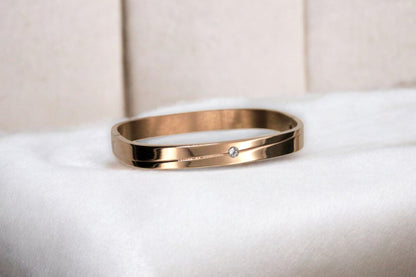 Single Stone Bracelet | Rose Gold Plated - SACH JEWELS