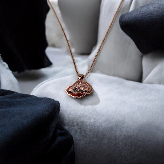 Rare Pearl Necklace | Rose Gold Plated - SACH JEWELS