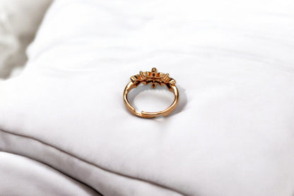 Queen Flower Ring | Rose Gold Plated - SACH JEWELS