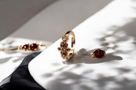 Queen Flower Ring | Rose Gold Plated - SACH JEWELS