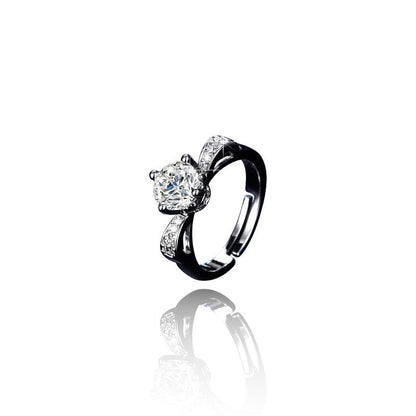 Women Diamond Collar Ring | Italian Silver Plated SACH JEWELS