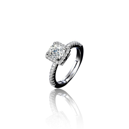 Diamond Italian Silver Plated Ring | Italian Silver Plated SACH JEWELS