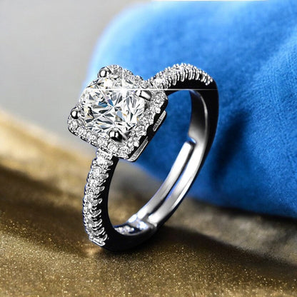 Diamond Italian Silver Plated Ring | Italian Silver Plated - SACH JEWELS