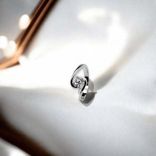 Twisted Flower Studded Rings | 925 Sterling Silver - SACH JEWELS