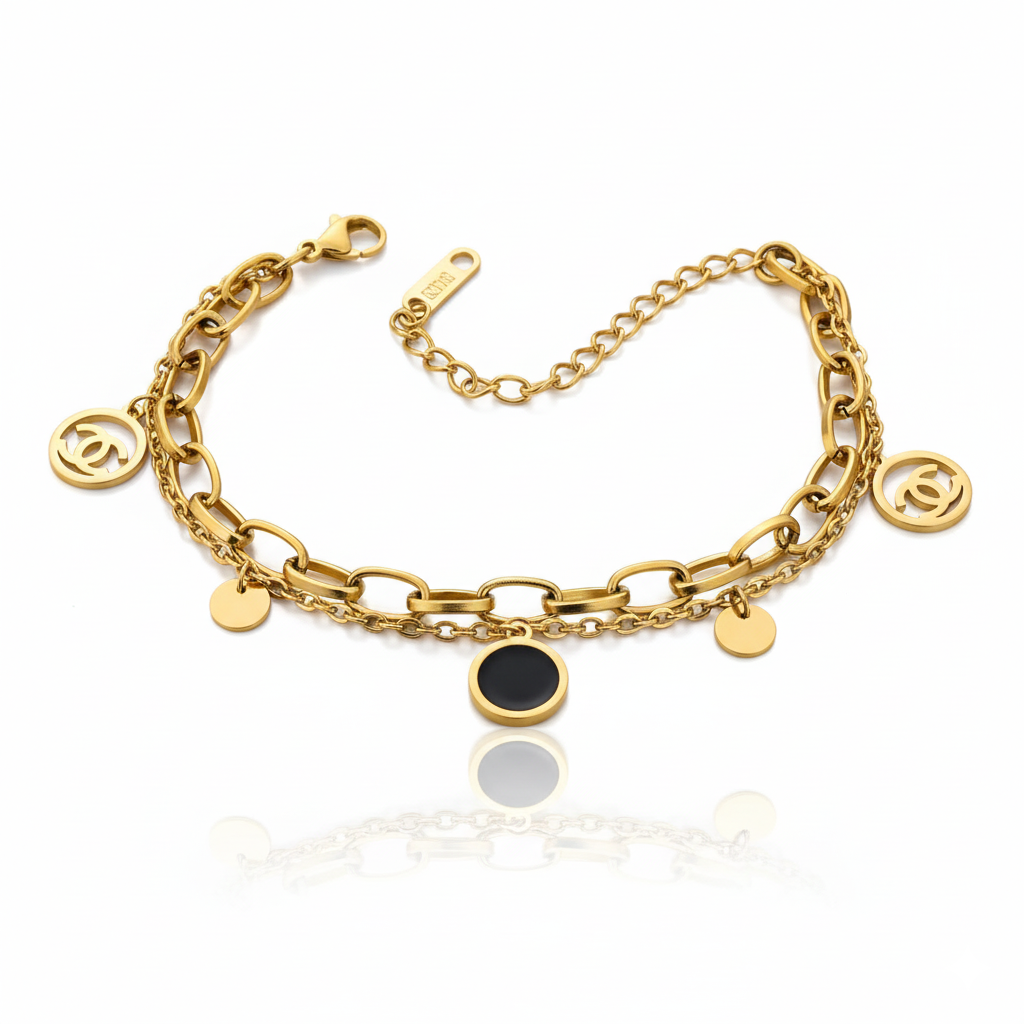 Charm Chain Bracelet | Italian Gold Plated SACH JEWELS